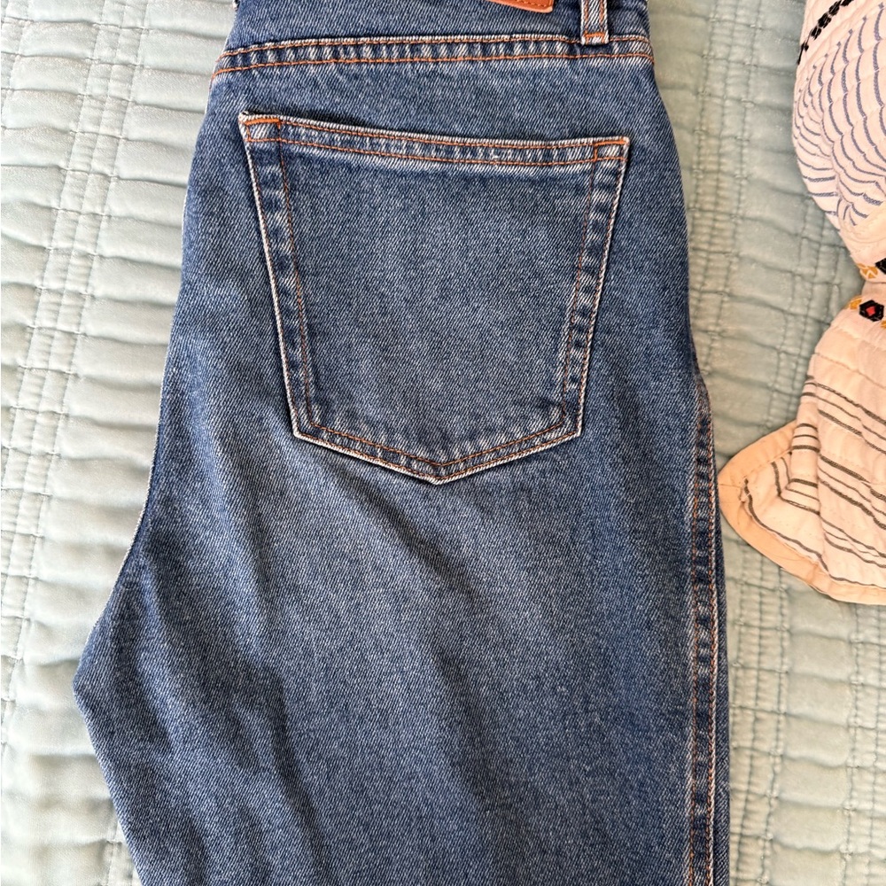 Sezane Blue Straight Leg Jeans - Picture 8 of 9